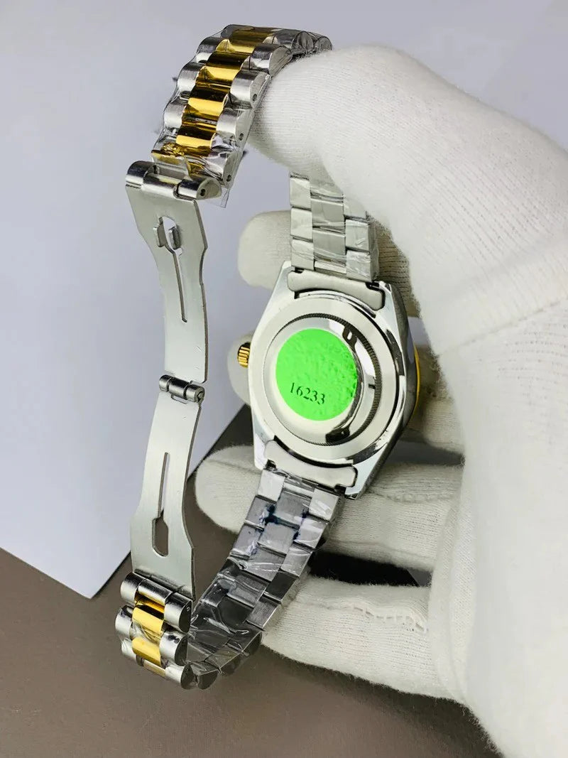 Rolex Stone Dial Edition – White Luxury Watch with Date Display